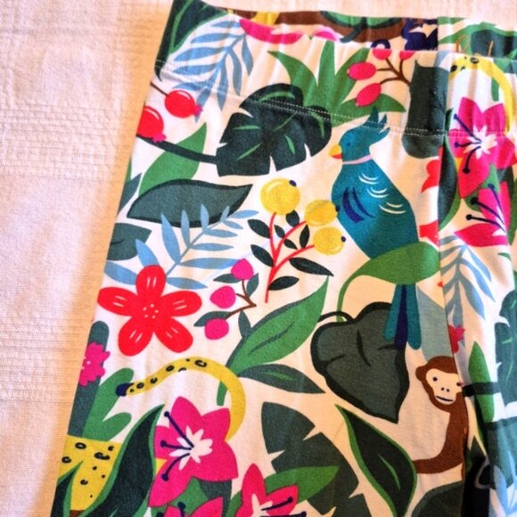 Mini Boden girls size 11-12 years cropped leggings, jungle print, VGUC - Picture 5 of 5